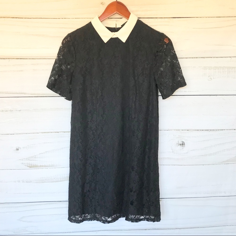 Forever 21 black dress with collar